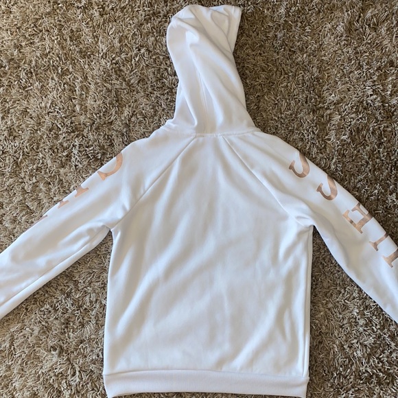 Women’s White Guess Zip Up Hoodie - Picture 6 of 6